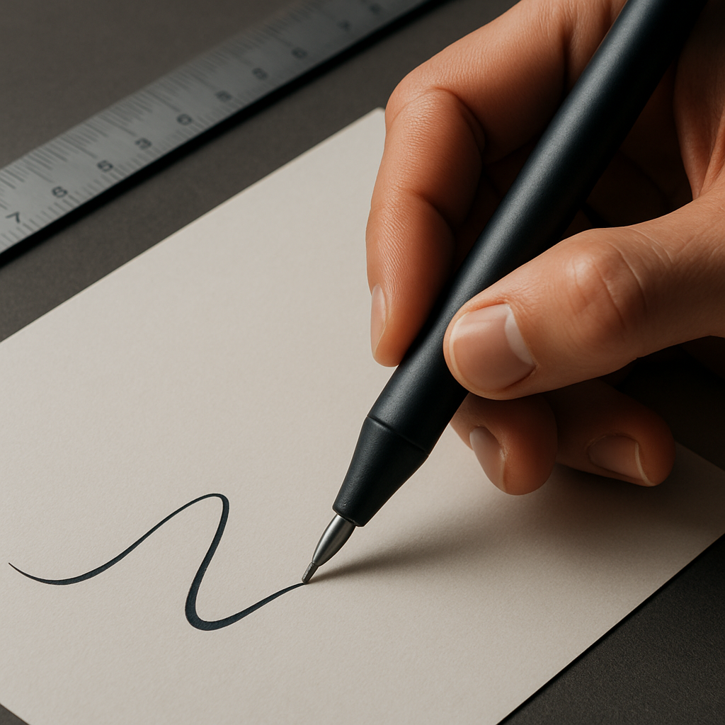 끊김 없이 이어지는 잉크 흐름